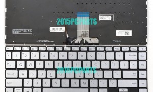 Bàn phím laptop Asus Zenbook 14 UX434 UX434I UX434IQ UM434I UM434IQ UM433IQ Q407 Q407I Q407IQ Q408 Q408U Q408UG BẠC (CÓ ĐÈN, BH 6TH)