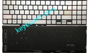 Bàn phím laptop Bàn phím laptop Asus Vivobook S533 S533E S533EA S533F S533FA, Vivobook X521 X521FA X521FL X521EA X521EQ X521UA X521IA X521JQ BẠC (CÓ ĐÈN)