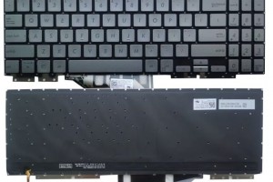 Bàn phím laptop Asus ZenBook Flip 15 UX562 UX562F UX562FA UX562FD UX562FDX BẠC (CÓ ĐÈN, BH 6TH)