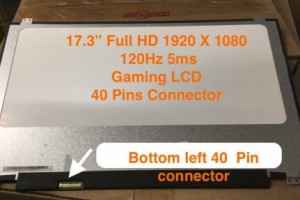 Màn Hình 17.3″ Led Slim 40p Fhd (120hz) =Có Viền= *Socket Trái*