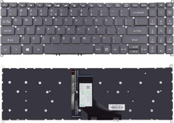 Bàn phím laptop Acer Aspire A515-51, A515-51G, A515-53, A515-53G, A515-53K (CÓ ĐÈN) *CÁP NGHIÊNG*