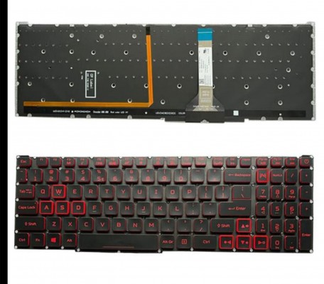 Bàn phím laptop Acer Predator Helios 300 PH315-54, Nitro 5 AN515-45, AN515-57 (LED TRẮNG, BH 6TH)