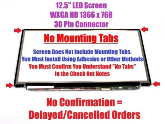 Màn hình Lenovo Thinkpad X240 X250 X260 – 12.5″ Led slim HD =BOARD DÀI= (KO PÁT,30PIN)